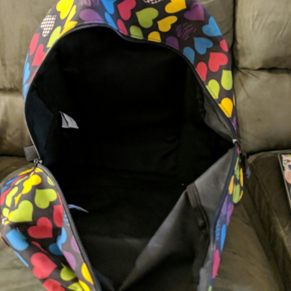 Colorful heart backpack - Picture 3 of 3
